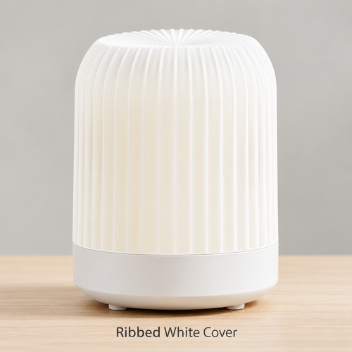 White Ribbed Aroma Diffuser and Humidifier