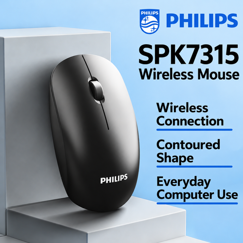 PHILIPS SPK7315 Black 2.4GHz Wireless Mouse