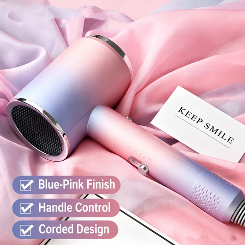 Blue-Pink Ionic Hair Dryer
