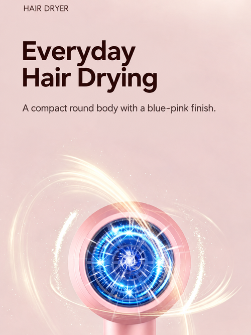 Blue-Pink Ionic Hair Dryer