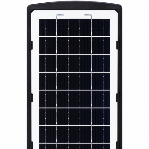 Black Solar Motion-Sensing Garden Light with 5 LED Sections