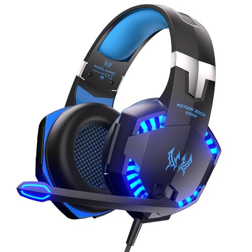 KOTION EACH G2000 Black and Blue Wired Gaming Headset