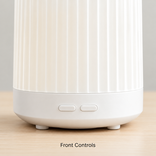 White Ribbed Aroma Diffuser and Humidifier