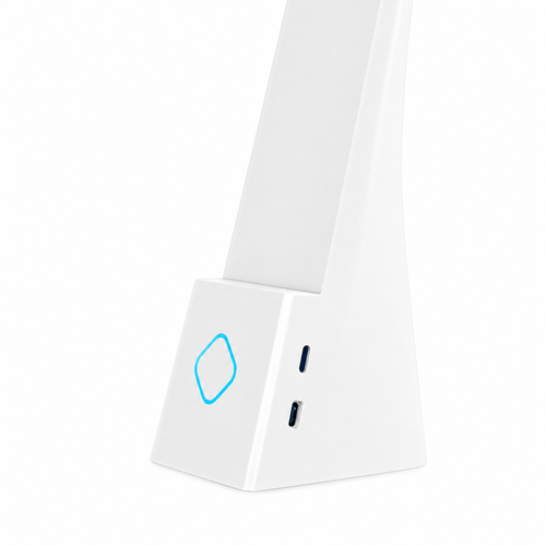 White Folding LED Desk Lamp with Touch Control
