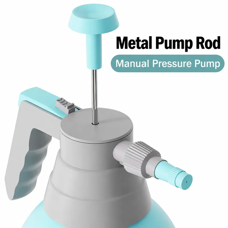 Blue 3L Garden Pressure Sprayer with Adjustable Nozzle - Manual Pump