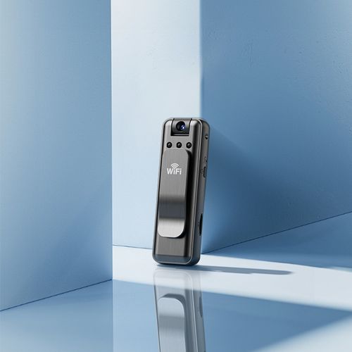 Black Wi-Fi Clip-On Body Camera