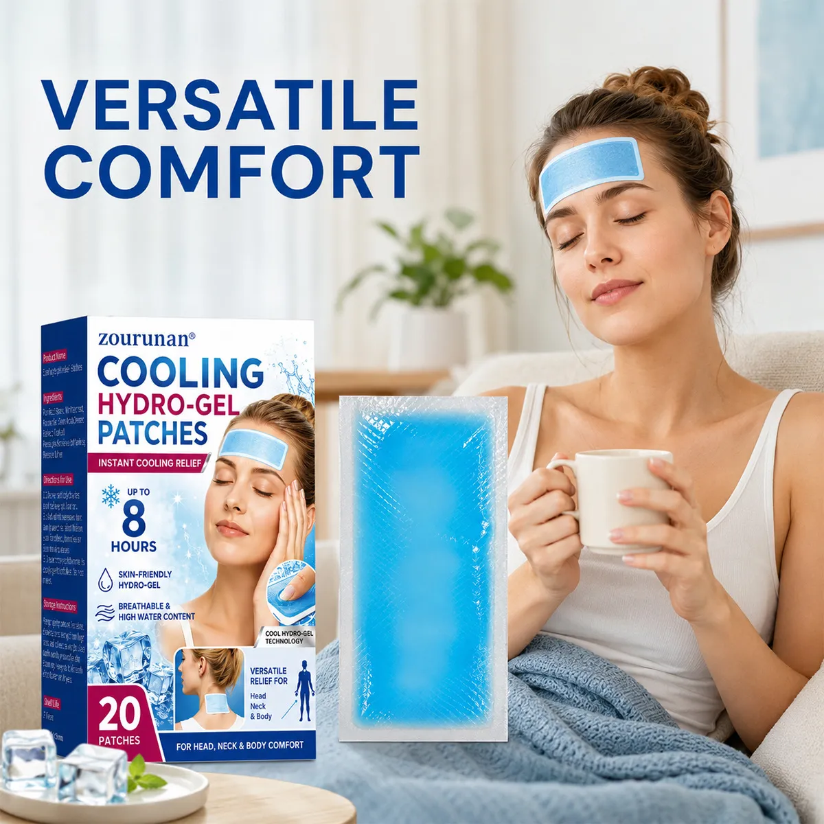Hydrogel Cooling Patches - Box of 20 - For Cooling Comfort