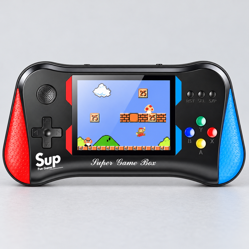 Sup Black Handheld Game Console with Wired Controller