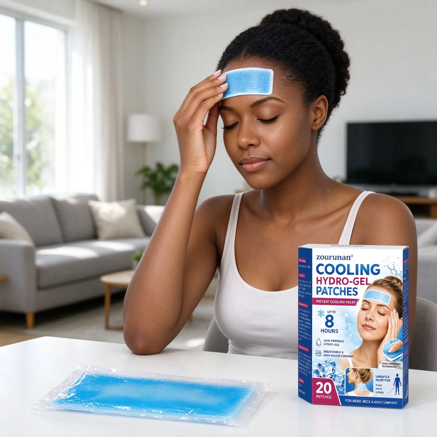 Hydrogel Cooling Patches - Box of 20 - Individually Packed