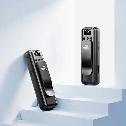 Black Wi-Fi Clip-On Body Camera