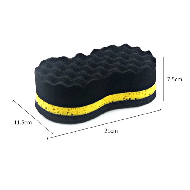 Figure-8 Car Wash Sponge with Wave Foam Surface - overview