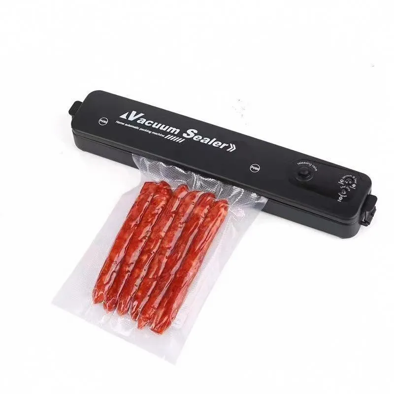 Black Vacuum Sealer for Food Storage - A compact sealing setup
