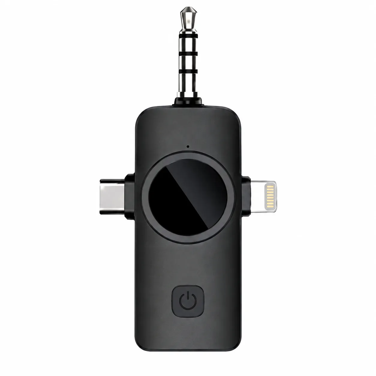 Black Dual Wireless Clip Microphone Set with Receiver - Check Your Connection