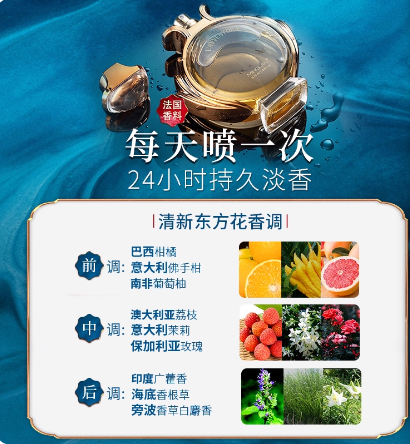 名藍奇遇香水女士持久留香淡香清新自然女人味法國大牌正品禮物盒