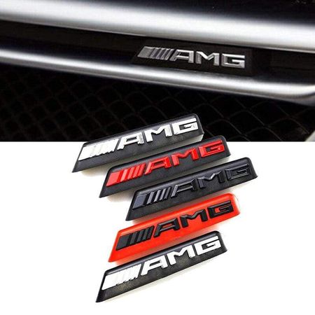 Car Sticker Emblem Front Grille Badge For Mercedes Benz AMG  A B C E Class W176 W246 W203 W204 W205