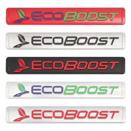 Metal Ecoboost Sticker Emblem Badge Decal for Ford Focus 2 3 4 Fiesta Kuga Escape Mondeo Edge