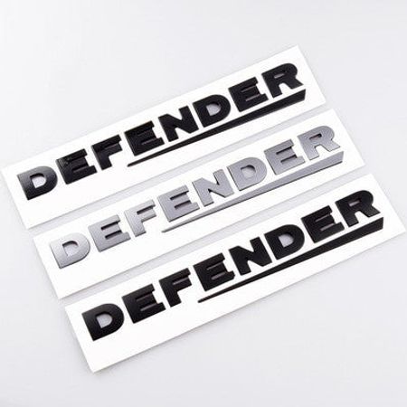 1X ABS Lettering Badge Emblem 90 110 Tailgate Sticker Defender Trunk Decal Land Rover
