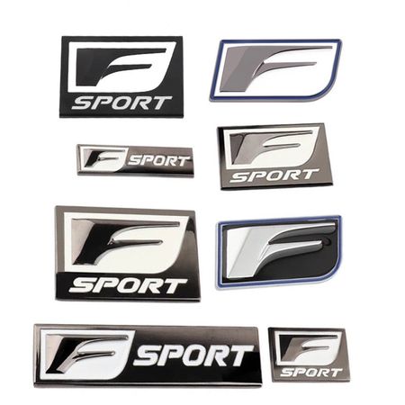 F-Sport Emblem Metal Logo Badge Side Fender Marker Trunk Lid for Lexus