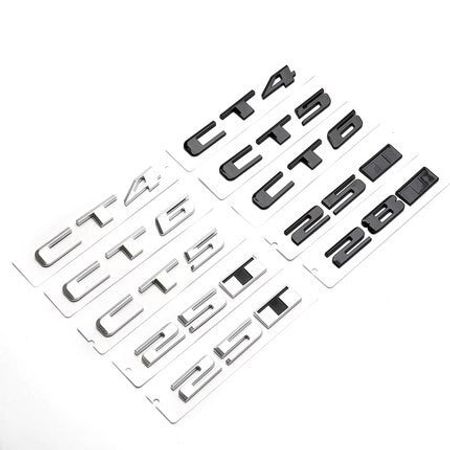 3D Stickers Decals For Cadillac CT4 CT5 CT6 25T 28T 40T AWD Rear Trunk Body Emblem Badge