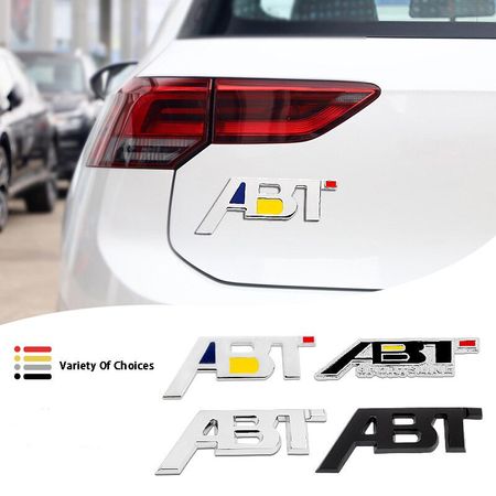 Metal ABT Badge 4Motion Emblem Decals Front Grille Stickers For Audi