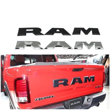 Tailgate 3D RAM For 2014&UP Ram 1500 2500 3500 Tailgate Letters Emblem Decal ABS Inserts