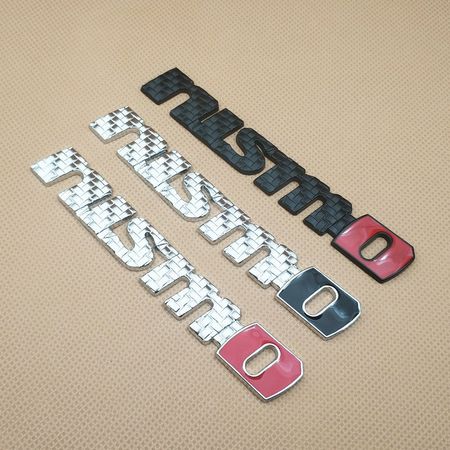 NISMO Rear Trunk BADGE FENDER Emblem Metal Decal Black or Silver carbon