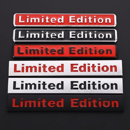 2Pcs 3D Metal LIMITED EDITION Emblem Badge Stickers Decal for BMW Audi Honda Opel Toyota