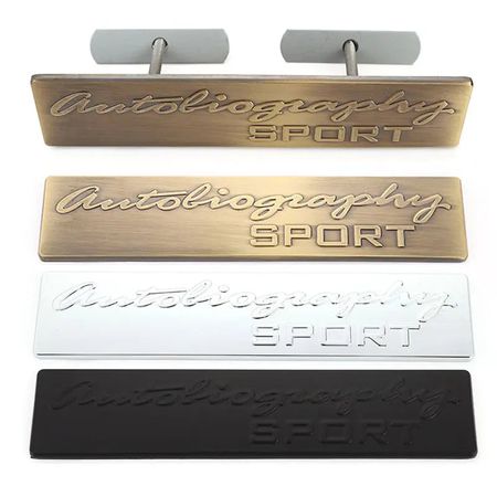 Autobiography Sport  Stickers Emblem Hood Grille Badge Badge Decal for Ranger Rover