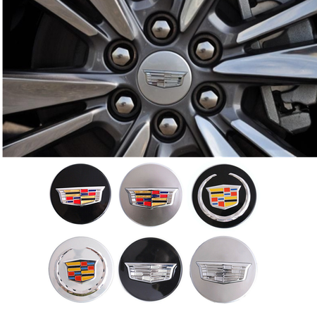4x Cadillac 67mm Wheel Center Hub Cap Rim Emblem for ATS CTS DTS SRX STS XLR XTS