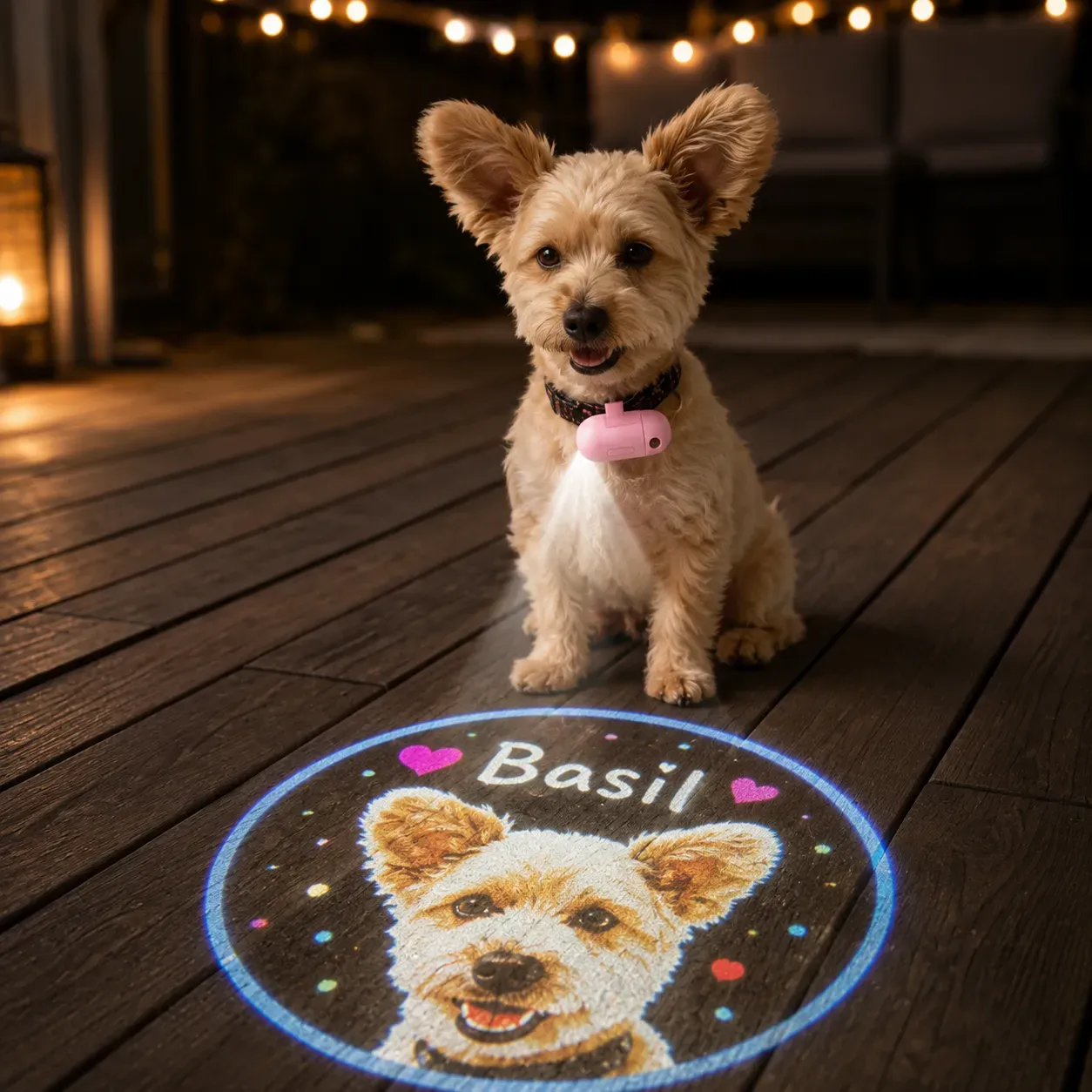 🐾 Personalized Pet Night Slide Projector Light – Custom Photo LED Glow