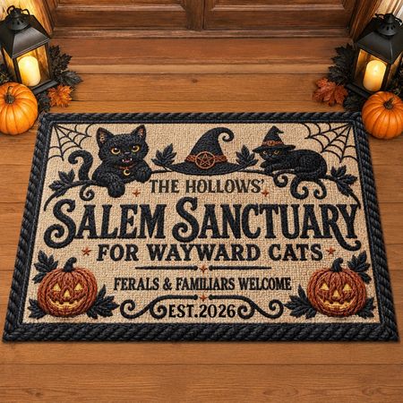 Personalized Home Decor Decorative Mat – Halloween Gift For Family – A Little Spooky A Lot Of Love