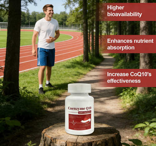 Coenzyme Q10 Soft Capsules, Enhance Immunity, Support Cardiovascular System （Shipped from Accra）