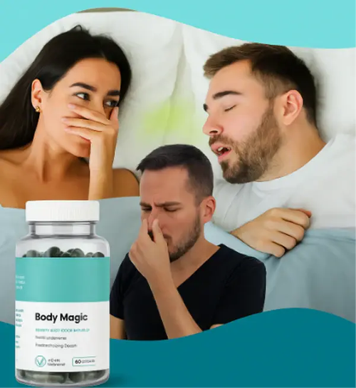 Chlorophyll capsules eliminate body odor
