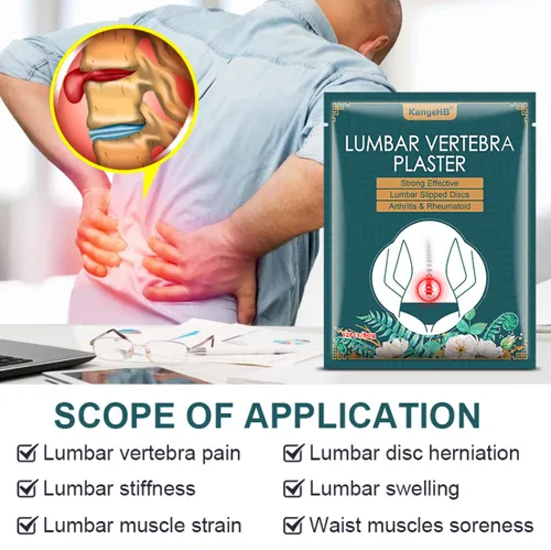 1 bags contain a total of 12 lumbar pain patches. They are made with herbal extracts and feature self-heating technology to enhance blood circulation. The ergonomic design fits the lumbar region perfectly. Suitable for lumbar discomfort caused by prolonged sitting or overexertion. Can be applied at any time for comfortable protection of the lumbar area, relieving pain and restoring freedom.