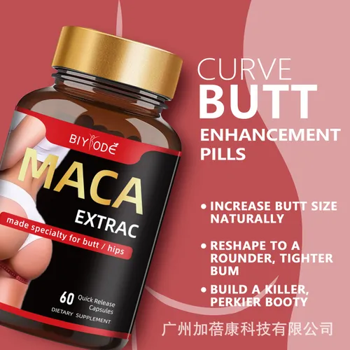 Maca capsules, a natural supplement that increases energy and vitality