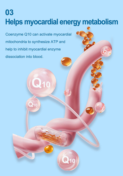 Coenzyme Q10 Soft Capsules, Enhance Immunity, Support Cardiovascular System （Shipped from Accra）
