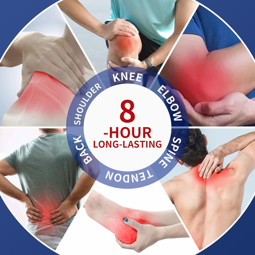 Joint Relief Patch, 8-Hour Deep Warming Comfort, Suitable for Knee, Back, Neck, Shoulder, Joints & Muscles, Long-Lasting Soothing Strips, 6 Coun