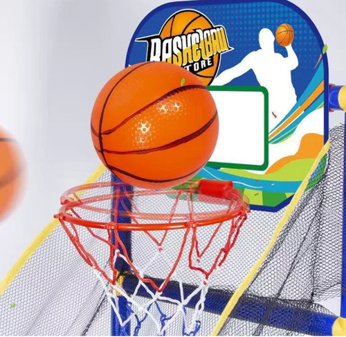 🥳2026 HOT SALE🥳💞50K  SOLD!🏀🎯 50% OFF Kids  Indoor Basketball Arcade Game  Auto ball return, sturdy  safe. 4 balls   pump included. Quick setup  endless fun! 🧒💨