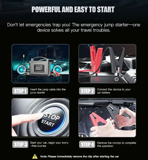 power-assisted inflation machine integrates power-on start-up and precise inflation functions. The alloy cylinder has powerful power, intelligent digital display for automatic inflation and stop, and also comes with emergency lighting. It is suitable for various scenarios, portable and durable. It is a powerful emergency tool for car owners to deal with low power and air shortage situations.