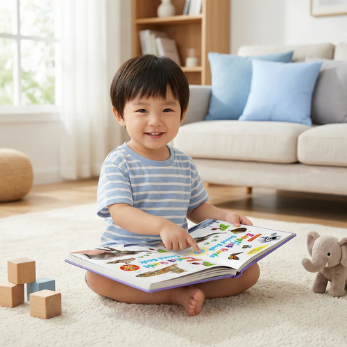 English Sound Book Interactive Talking Book Early Learning Educational Toy For Kids Baby Vocabulary Learning 0 To 8 Years