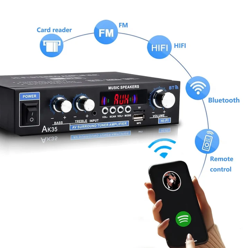 🔥While Supplies Last 40% OFF!🎉 AK35 Stereo Amplifier Home Audio Bluetooth 5.0 Max