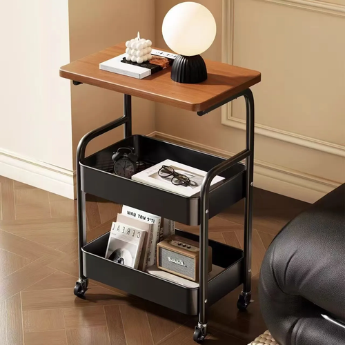 Multi-tier trolley storage rack