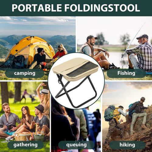 💖Hot 48% OFF🌹Portable Folding Stool with Carry Bag, Lightweight Foldable Stool