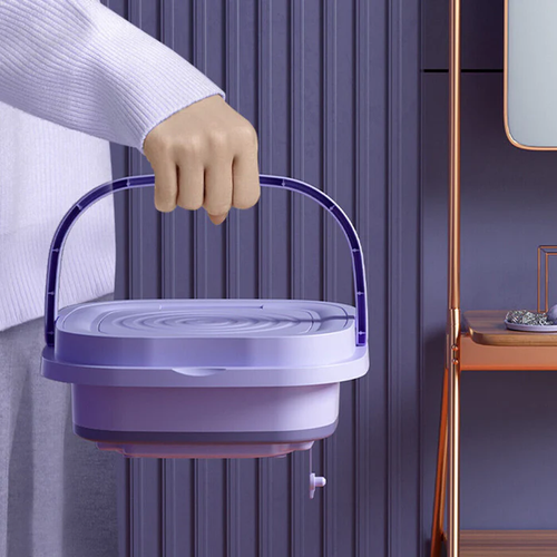 9-liter Mini Portable Folding Washing Machine, Equipped with Fully Automatic, Semiautomatic, Rotary Drying