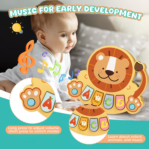 New Infant Plastic Baby Walker Trolley with Music Box & Push Toys for Learning & Play-Stroller Inspired