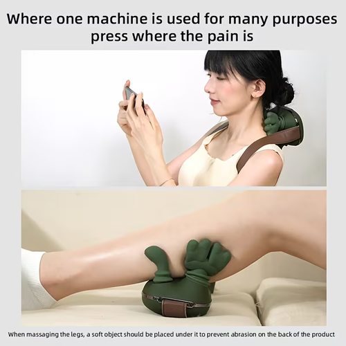 Say Goodbye To Neck Pain! Heated Neck Massager