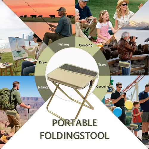 💖Hot 48% OFF🌹Portable Folding Stool with Carry Bag, Lightweight Foldable Stool