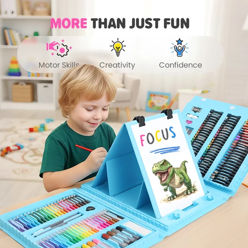 🎨35% OFF!✨ Deluxe 6-in-1 Art Creativity Set - Includes Drawing Tools & 12 Colors for Kids' Creative Development 🧑‍🎨🌟