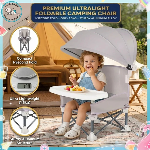 ✨ No more bulky high chairs or messy mealtimes on the go!  The Portable Foldable Baby High Chair sets up in seconds and folds just as quickly, giving your little one a safe, comfortable place to eat wherever you are.  👶 One-Click Folding Design 🛡 Secure 5-Point Safety Harness 🎒 FREE Travel Storage Bag 💦 Easy-to-Clean Removable Tray & Seat Cover 🏕 Perfect for Travel, Camping, Restaurants & Family Visits  Because every adventure is better when mealtime is this easy. 💛