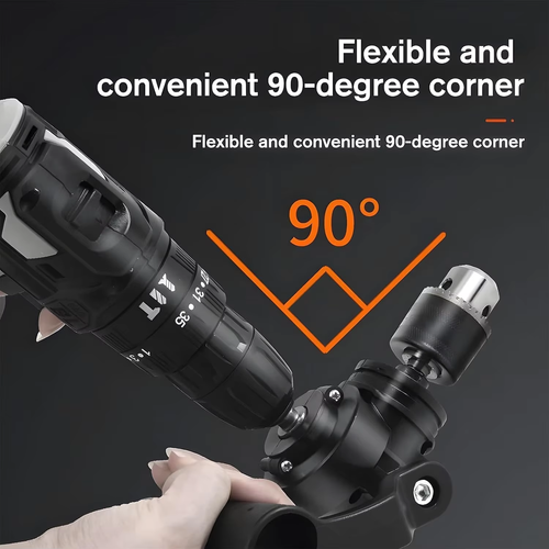 Multifunctional 90 Degree Right Angle Drill Bit Chuck Adapter Generic Right Angle Drill Attachment